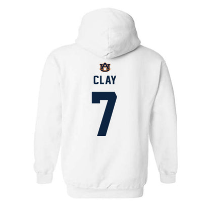 Auburn - NCAA Baseball : Todd Clay - Replica Shersey Hooded Sweatshirt-1