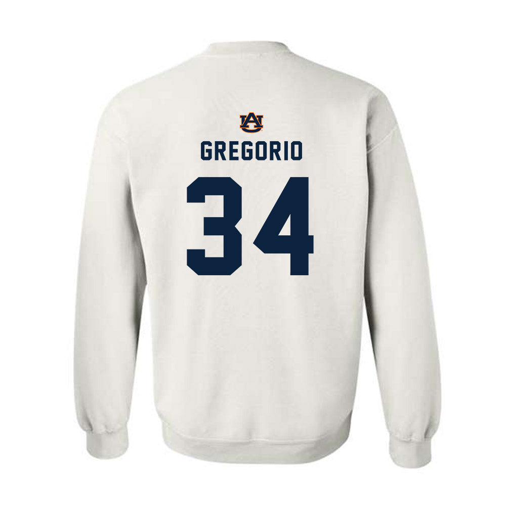 Auburn - NCAA Baseball : Logan Gregorio - Replica Shersey Crewneck Sweatshirt-1