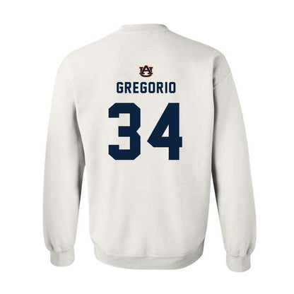 Auburn - NCAA Baseball : Logan Gregorio - Replica Shersey Crewneck Sweatshirt-1