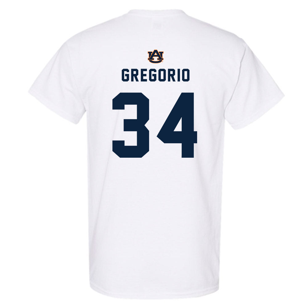 Auburn - NCAA Baseball : Logan Gregorio - Replica Shersey T-Shirt-1