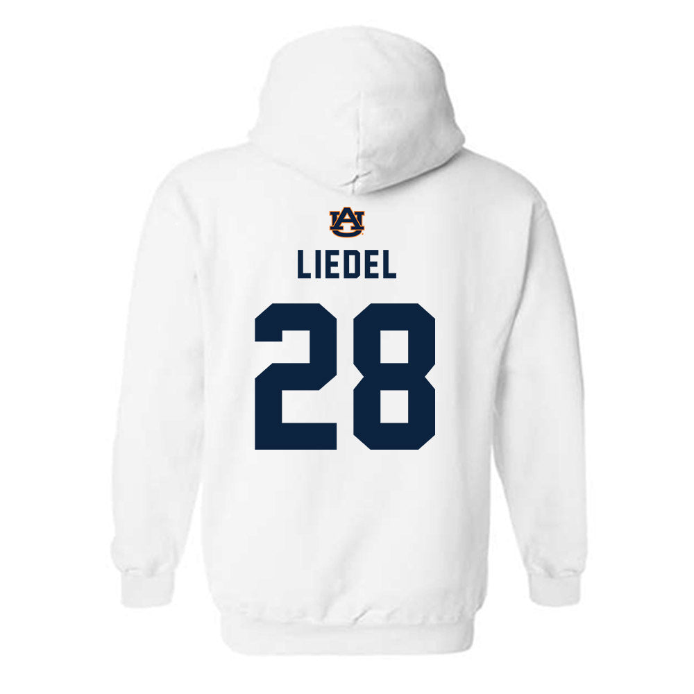 Auburn - NCAA Baseball : Carson Liedel - Replica Shersey Hooded Sweatshirt-1