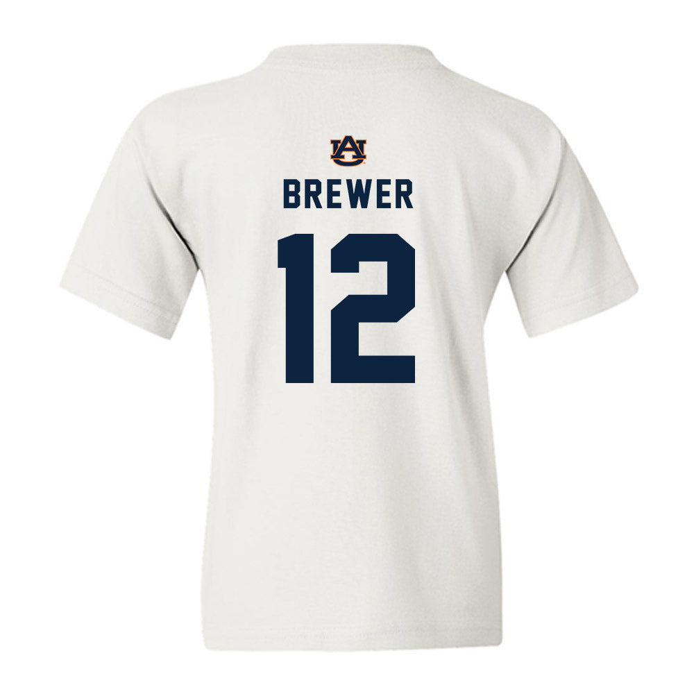 Auburn - NCAA Baseball : Garrett Brewer - Replica Shersey Youth T-Shirt-1