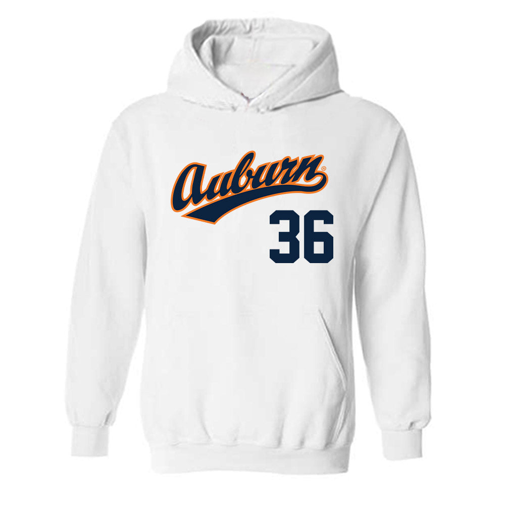 Auburn - NCAA Baseball : Jackson Sanders - Replica Shersey Hooded Sweatshirt-0