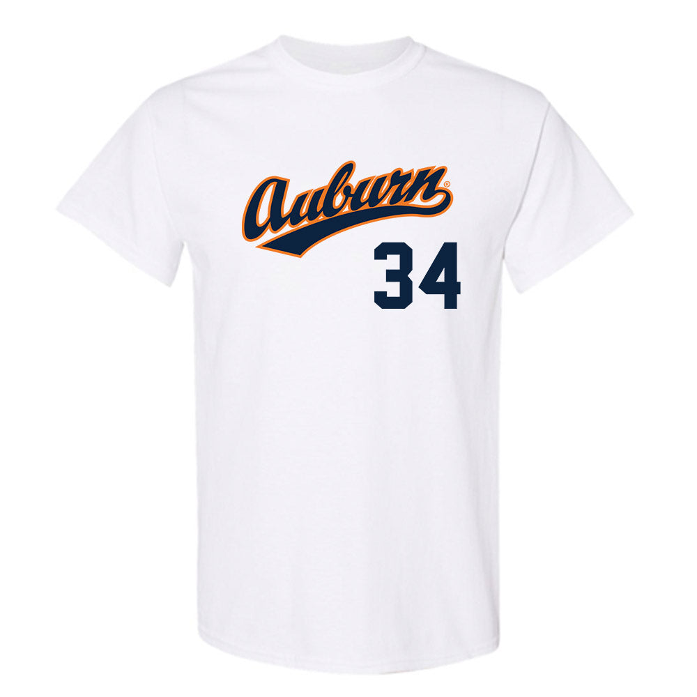 Auburn - NCAA Baseball : Logan Gregorio - Replica Shersey T-Shirt-0