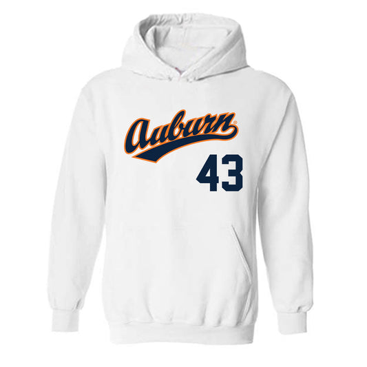 Auburn - NCAA Baseball : Alex Petrovic - Hooded Sweatshirt Replica Shersey