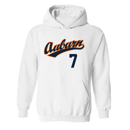 Auburn - NCAA Baseball : Todd Clay - Replica Shersey Hooded Sweatshirt-0
