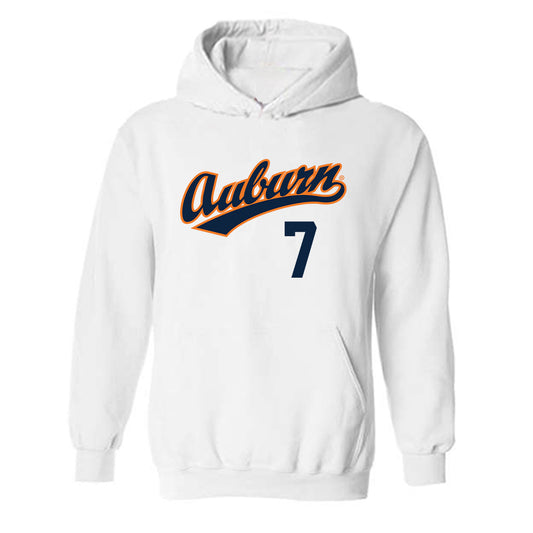 Auburn - NCAA Baseball : Todd Clay - Replica Shersey Hooded Sweatshirt-0