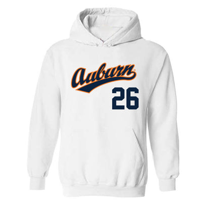 Auburn - NCAA Baseball : Caiden Combs - Replica Shersey Hooded Sweatshirt-0