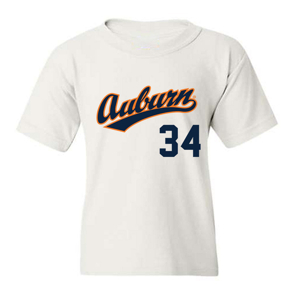 Auburn - NCAA Baseball : Logan Gregorio - Replica Shersey Youth T-Shirt-0