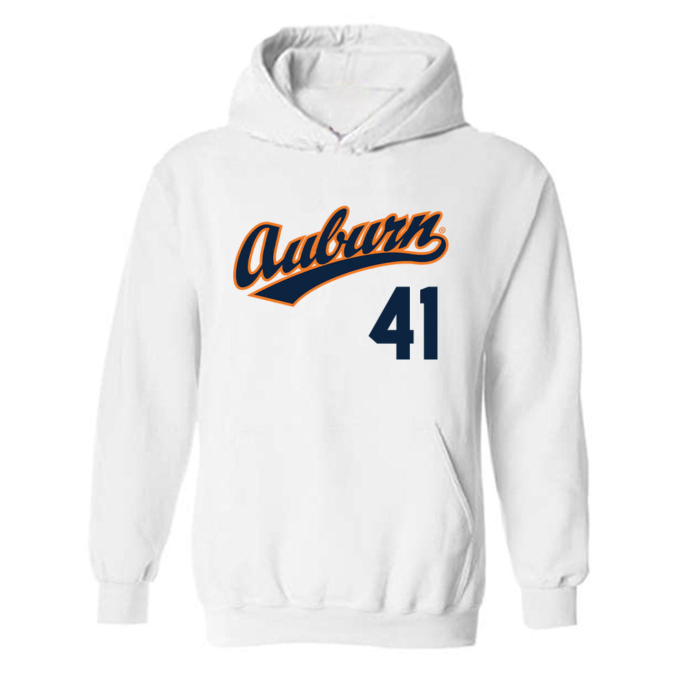 Auburn - NCAA Baseball : LJ Cormier - Replica Shersey Hooded Sweatshirt-0