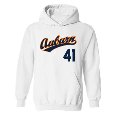 Auburn - NCAA Baseball : LJ Cormier - Replica Shersey Hooded Sweatshirt-0