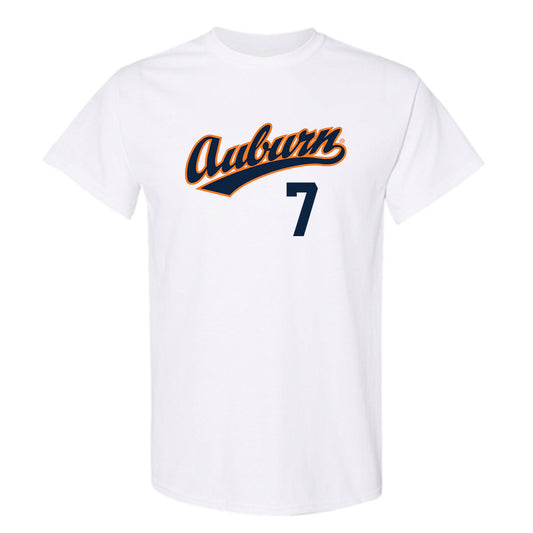 Auburn - NCAA Baseball : Todd Clay - Replica Shersey T-Shirt-0