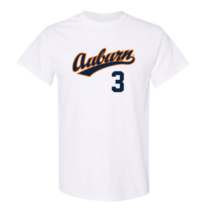 Auburn - NCAA Baseball : Chase Fralick - Replica Shersey T-Shirt-0