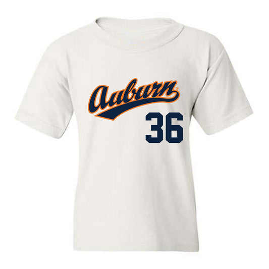 Auburn - NCAA Baseball : Jackson Sanders - Replica Shersey Youth T-Shirt-0