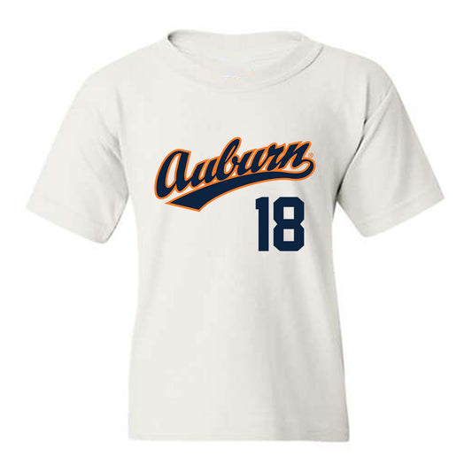 Auburn - NCAA Baseball : Ethin Bingaman - Replica Shersey Youth T-Shirt-0