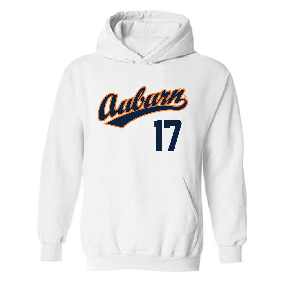 Auburn - NCAA Baseball : Mason McCraine - Replica Shersey Hooded Sweatshirt-0