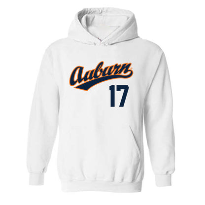 Auburn - NCAA Baseball : Mason McCraine - Replica Shersey Hooded Sweatshirt-0