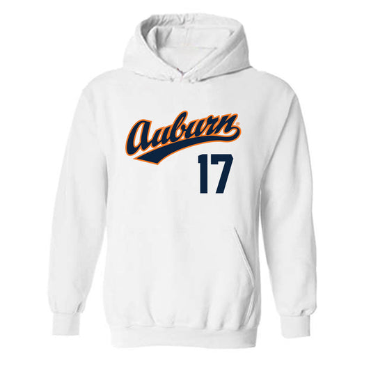Auburn - NCAA Baseball : Mason McCraine - Replica Shersey Hooded Sweatshirt-0