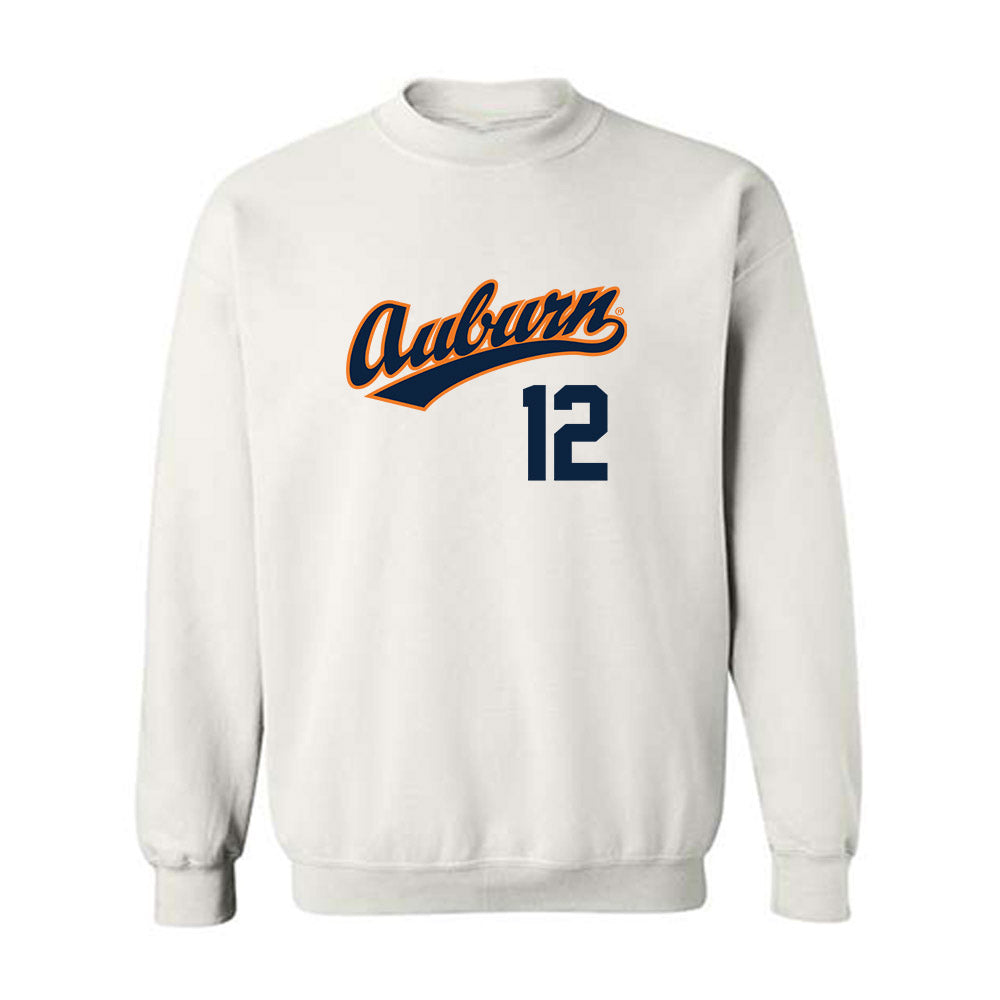 Auburn - NCAA Baseball : Garrett Brewer - Replica Shersey Crewneck Sweatshirt-0