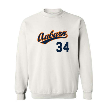 Auburn - NCAA Baseball : Logan Gregorio - Replica Shersey Crewneck Sweatshirt-0
