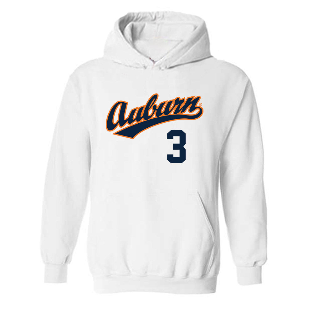Auburn - NCAA Baseball : Chase Fralick - Replica Shersey Hooded Sweatshirt-0
