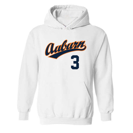 Auburn - NCAA Baseball : Chase Fralick - Replica Shersey Hooded Sweatshirt-0