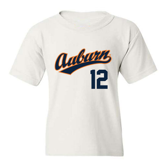 Auburn - NCAA Baseball : Garrett Brewer - Replica Shersey Youth T-Shirt-0