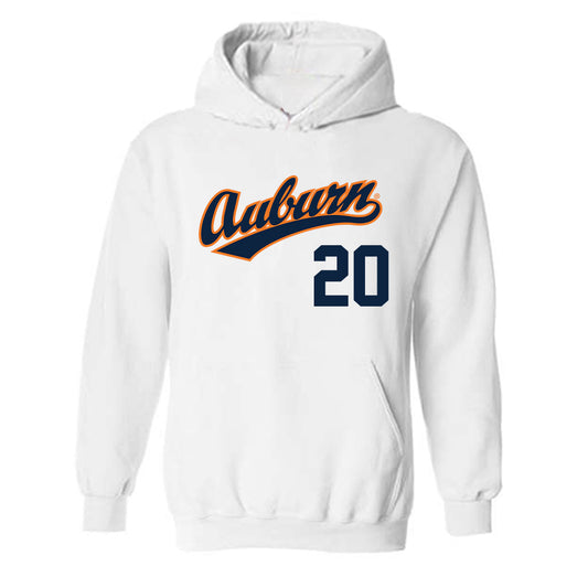 Auburn - NCAA Baseball : Marcel Kulik - Replica Shersey Hooded Sweatshirt-0