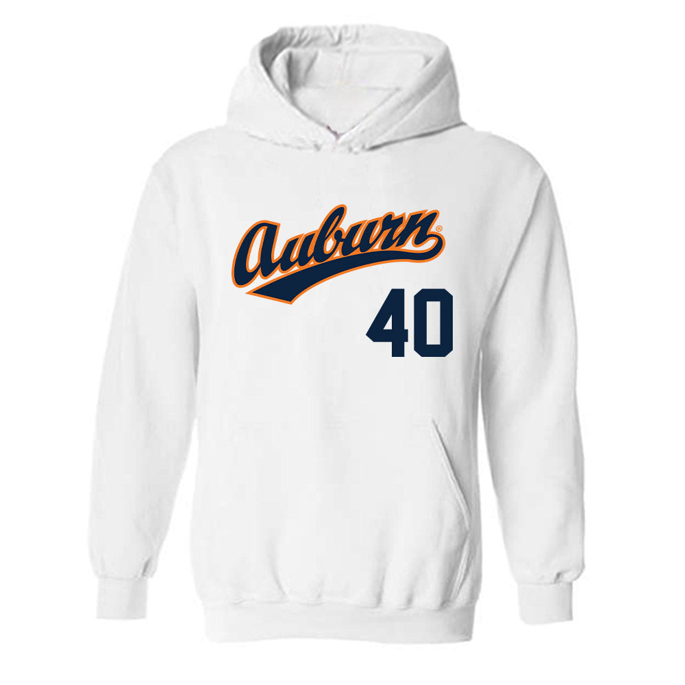 Auburn - NCAA Baseball : Wade Shelley - Replica Shersey Hooded Sweatshirt-0