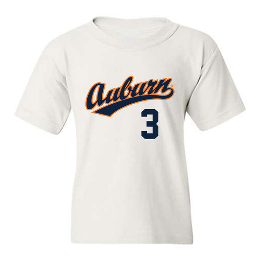 Auburn - NCAA Baseball : Chase Fralick - Replica Shersey Youth T-Shirt-0