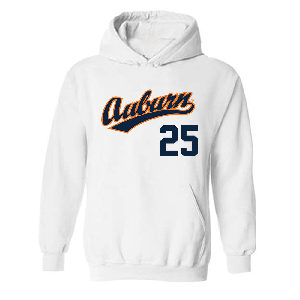 Auburn - NCAA Baseball : Taylor Belza - Replica Shersey Hooded Sweatshirt-0
