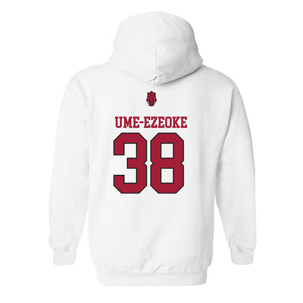 Arkansas - NCAA Football : Bradley Ume-Ezeoke - Classic Shersey Hooded Sweatshirt-1