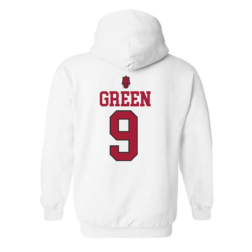 Arkansas - NCAA Women's Soccer : Londyn Green - Classic Shersey Hooded Sweatshirt-1
