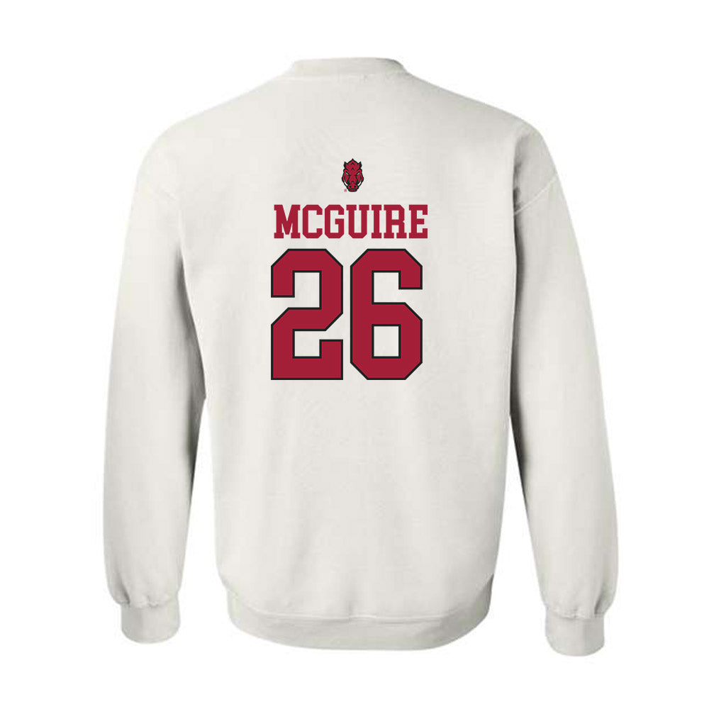 Arkansas - NCAA Baseball : Tate McGuire - Classic Shersey Crewneck Sweatshirt-1