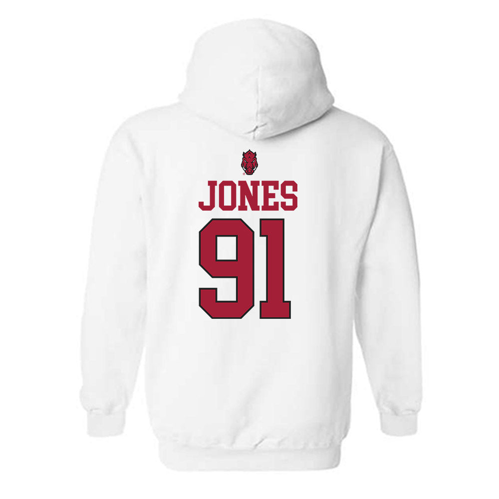 Arkansas - NCAA Football : Carlon Jones - Classic Shersey Hooded Sweatshirt-1