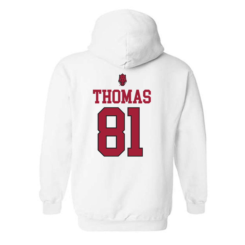 Arkansas - NCAA Football : Dai'Shaun Thomas - Classic Shersey Hooded Sweatshirt-1