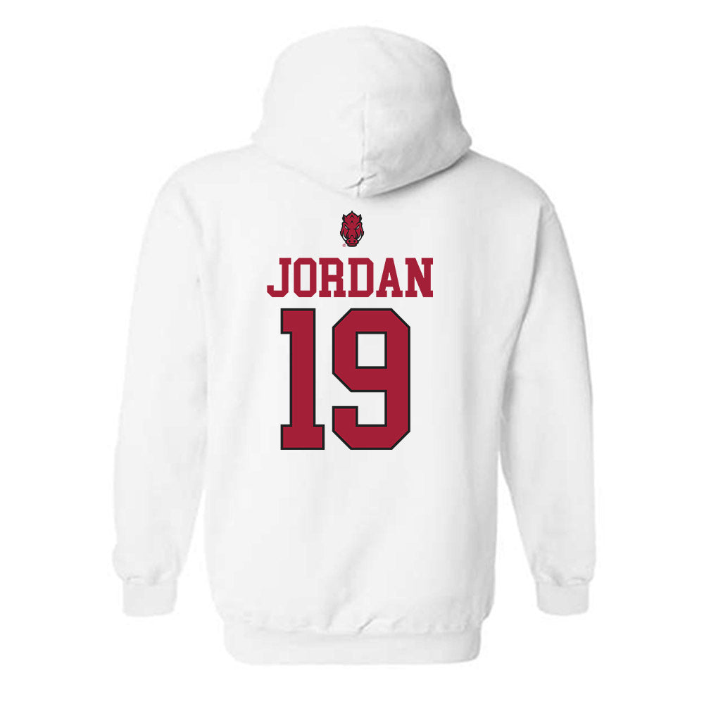 Arkansas - NCAA Football : Antonio Jordan - Classic Shersey Hooded Sweatshirt-1