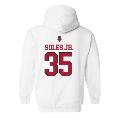 Arkansas - NCAA Football : Steven Soles Jr. - Classic Shersey Hooded Sweatshirt-1