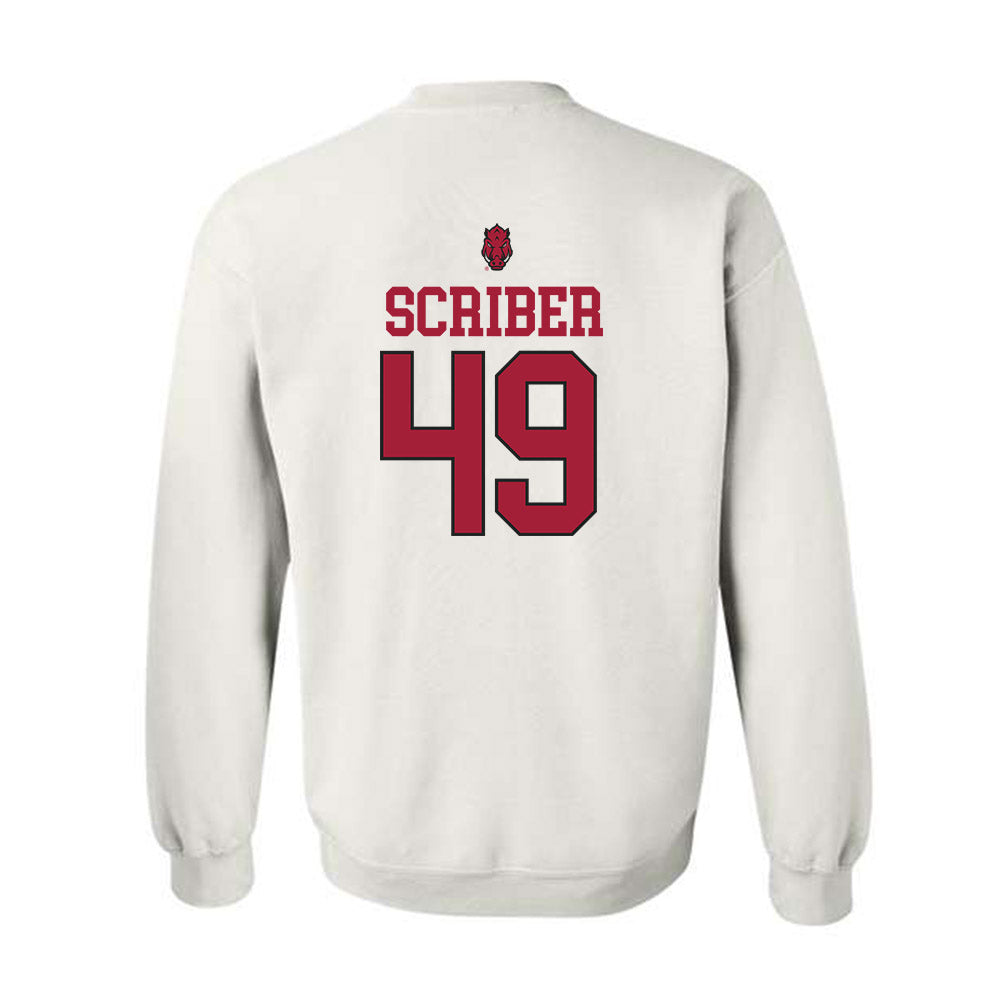 Arkansas - NCAA Football : Braxton Scriber - Classic Shersey Crewneck Sweatshirt-1