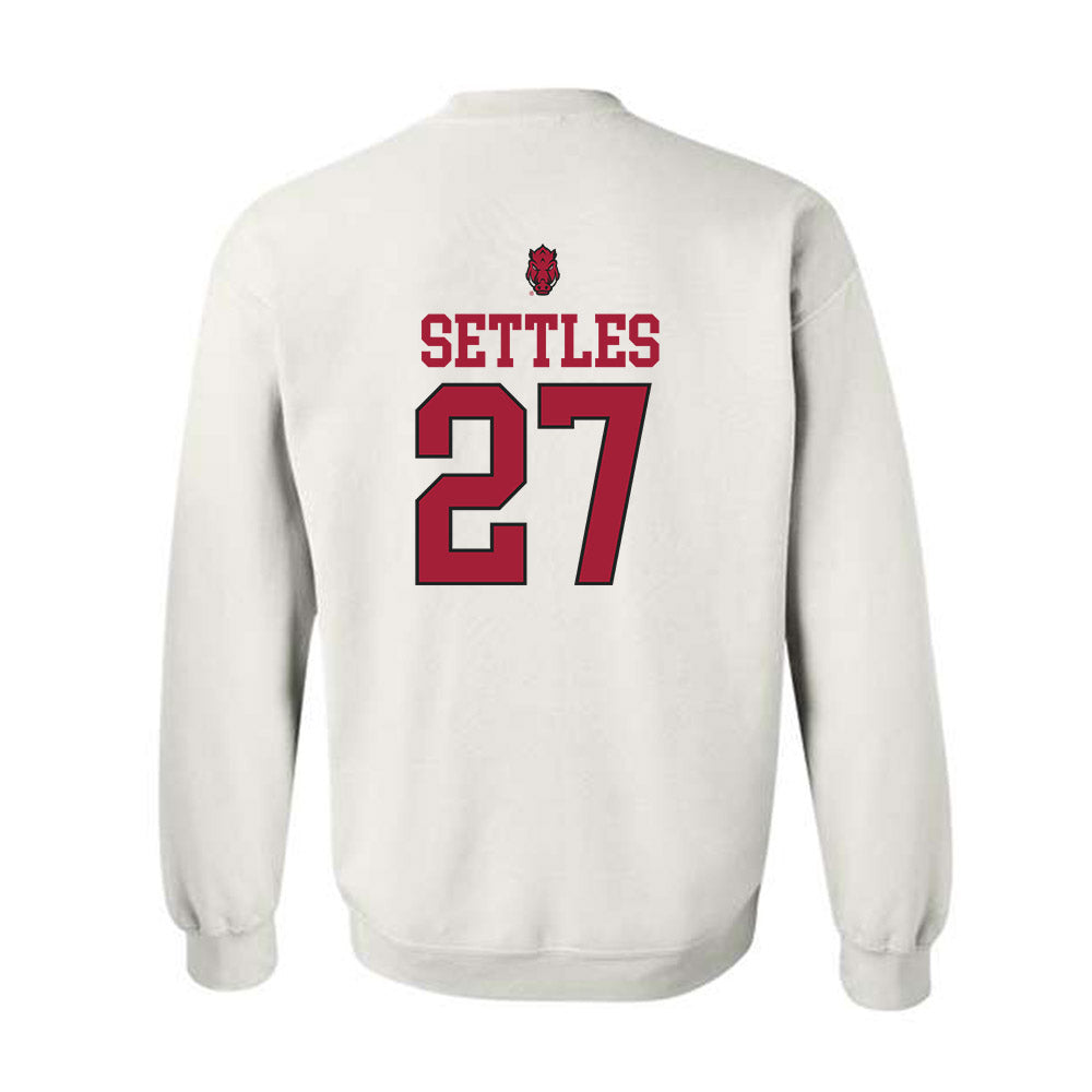 Arkansas - NCAA Football : Cameron Settles - Classic Shersey Crewneck Sweatshirt-1