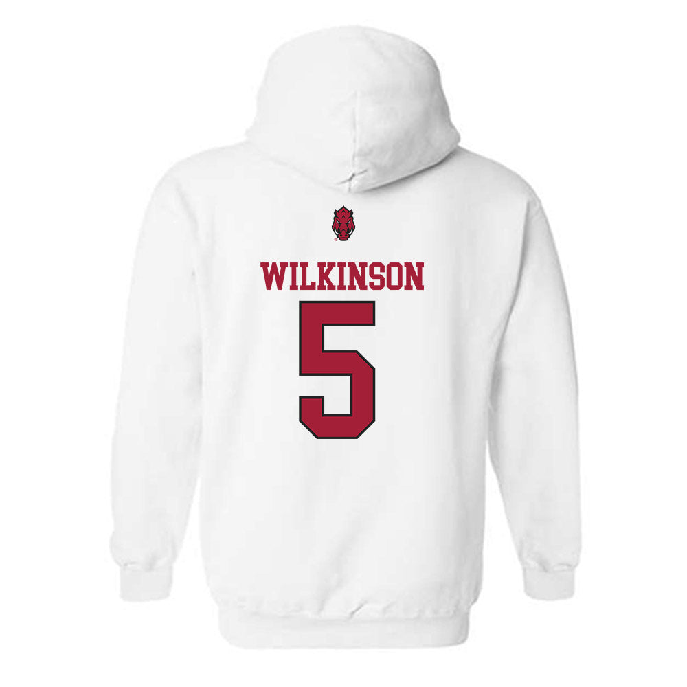 Arkansas - NCAA Men's Basketball : Jeremiah Wilkinson - Classic Shersey Hooded Sweatshirt-1