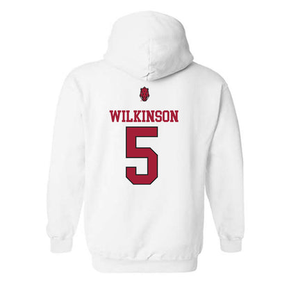 Arkansas - NCAA Men's Basketball : Jeremiah Wilkinson - Classic Shersey Hooded Sweatshirt-1