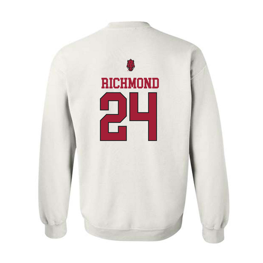 Arkansas - NCAA Men's Basketball : Billy Richmond - Classic Shersey Crewneck Sweatshirt-1