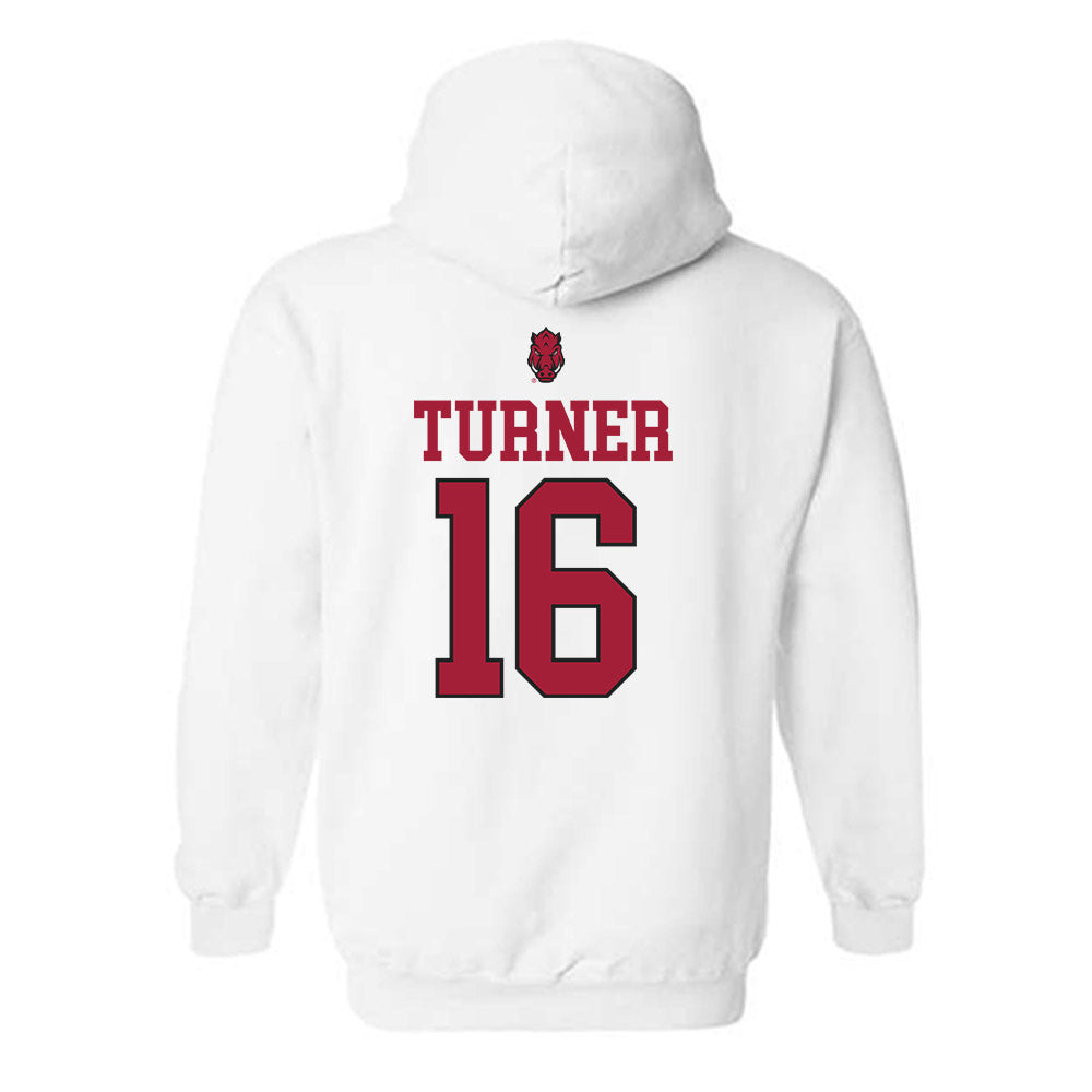 Arkansas - NCAA Baseball : Christian Turner - Classic Shersey Hooded Sweatshirt-1