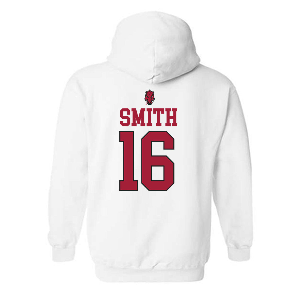 Arkansas - NCAA Women's Volleyball : Layla Smith - Classic Shersey Hooded Sweatshirt-1