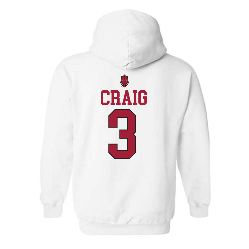 Arkansas - NCAA Women's Soccer : Nuria Craig - Classic Shersey Hooded Sweatshirt-1
