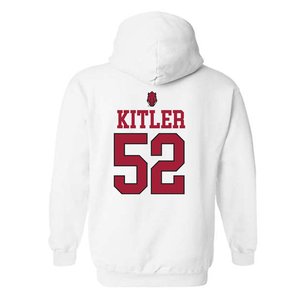 Arkansas - NCAA Football : Caden Kitler - Classic Shersey Hooded Sweatshirt-1