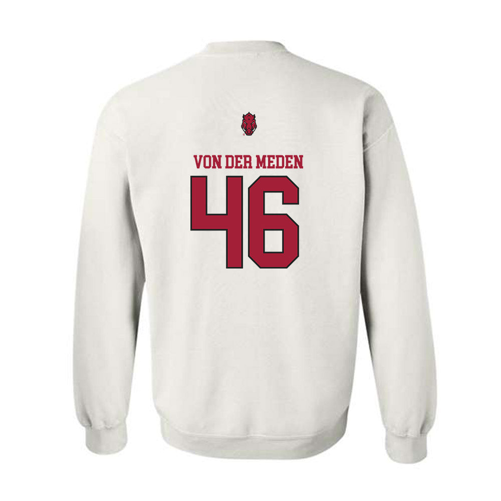 Arkansas - NCAA Football : Charlie von der Meden - Classic Shersey Crewneck Sweatshirt-1