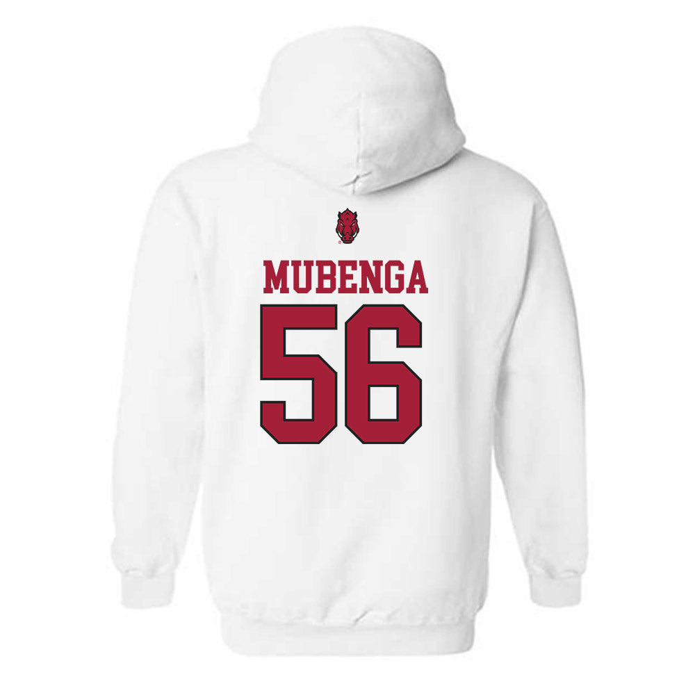 Arkansas - NCAA Football : Ben Mubenga - Classic Shersey Hooded Sweatshirt-1