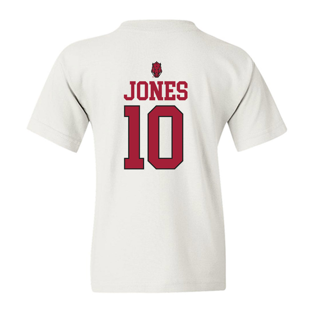 Arkansas - NCAA Women's Basketball : Taleyah Jones - Classic Shersey Youth T-Shirt-1